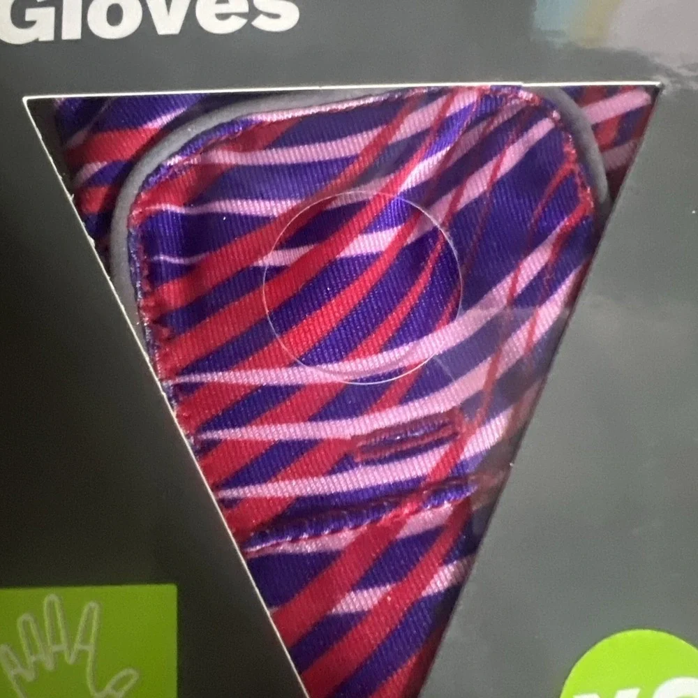 RunLites Pink Purple Striped Half Finger‎ Running Glove Size XS With Lights